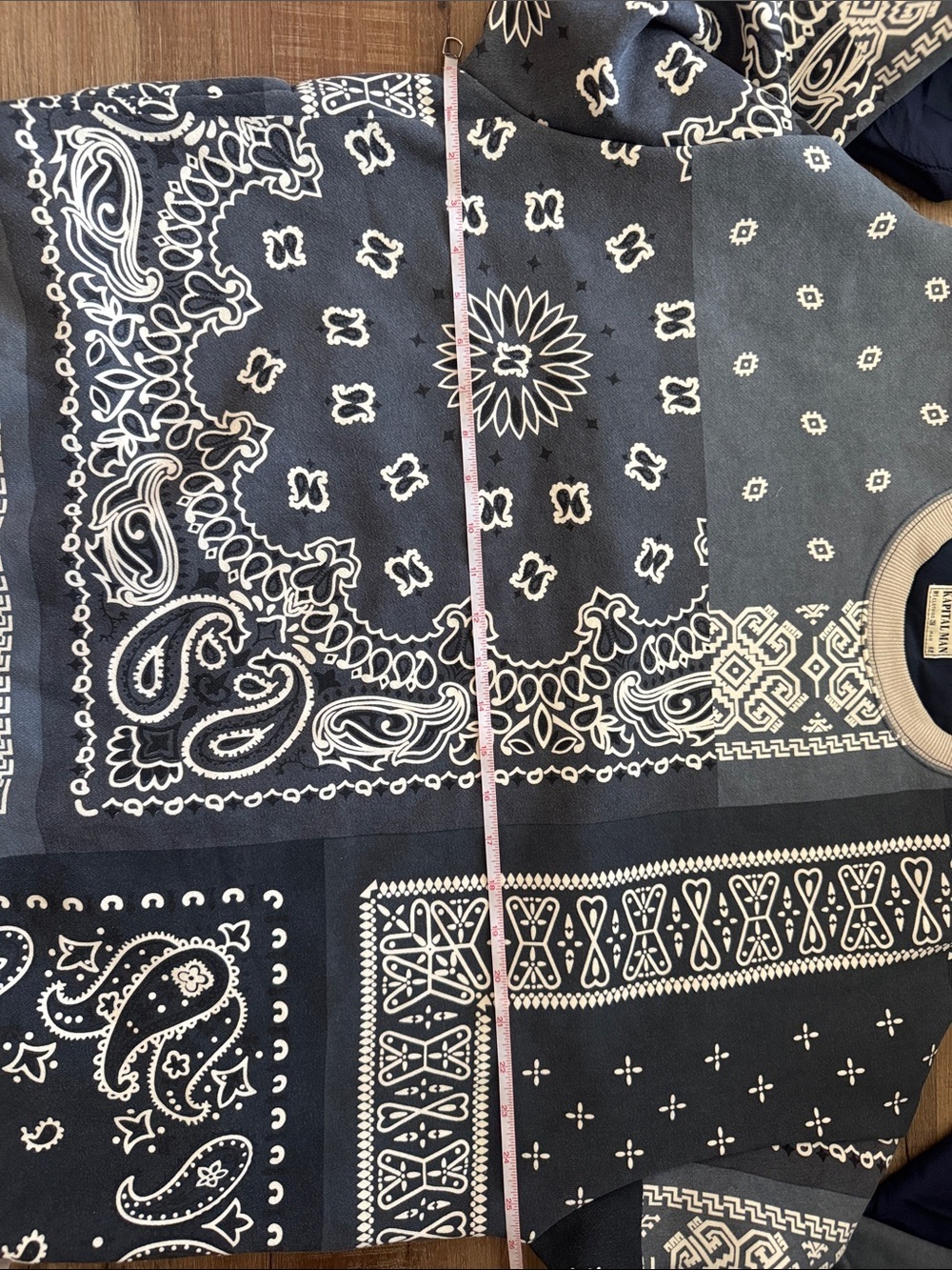 Kapital Waltzing Matilda Bandana Bivouac Quilted Crewneck Sweatshirt Size 3 - Picture 12 of 13